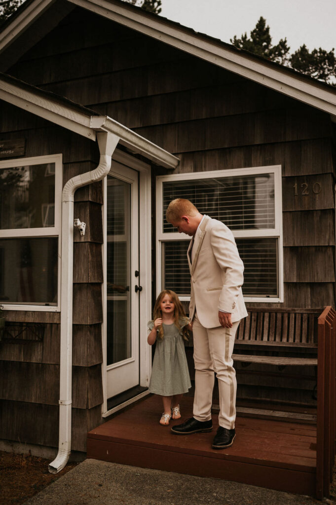 Groom and daughter