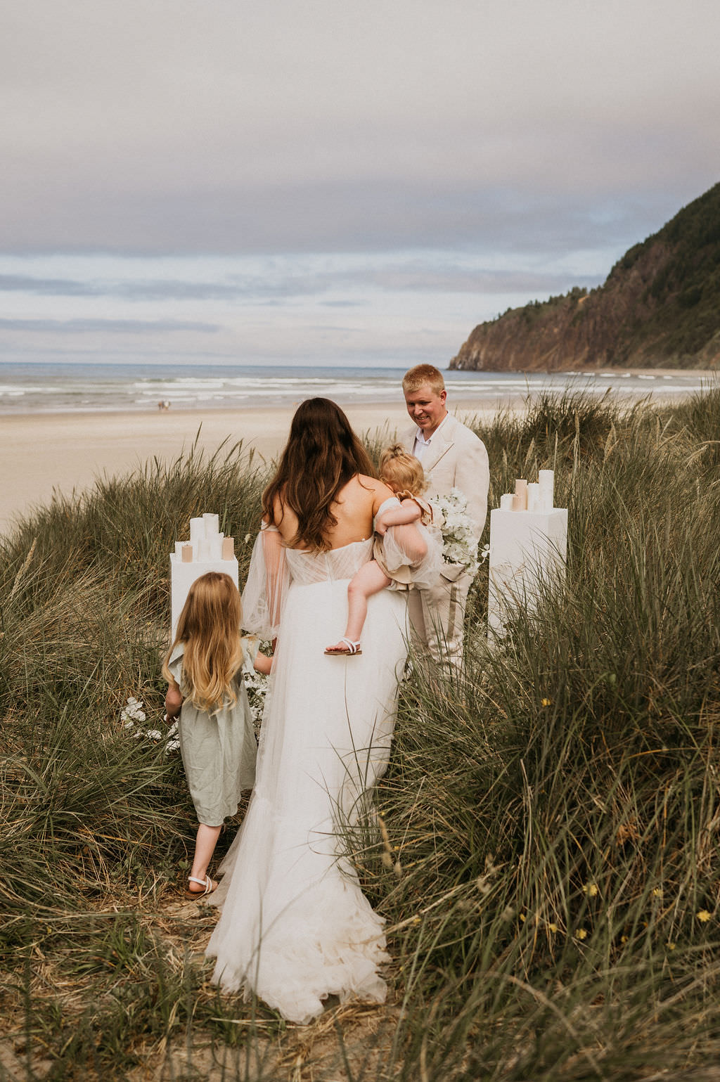 Elopement ceremony at the beach.
