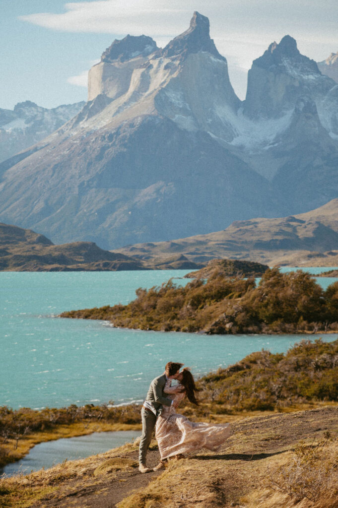Patagonia adventure elopement in Torres del Paine.